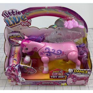 LITTLE LIVE Pets Sparkles My Dancing Unicorn, Color Pink NOS NIB